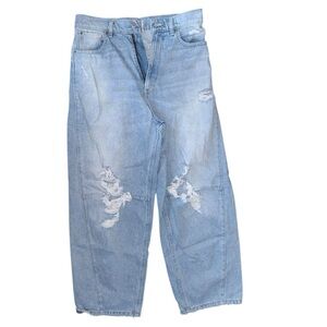 BDG Jeans Womens sz 30Blue Denim High Rise Extreme Baggy Distressed Pockets